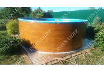 30513D Морозоустойчивый Бассейн Лагуна 305х125 см под дерево