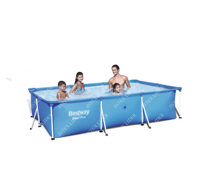 56402 Каркасный бассейн прямоугольный BestWay, 239х150х58см