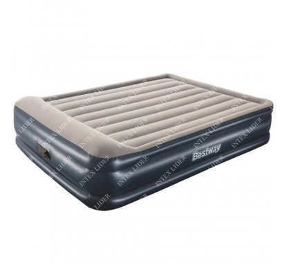 Bestway 67630 Двухспальная надувная кровать,203х152х46см со встроенным электронасосом