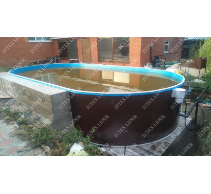 54930501 Морозоустойчивый Бассейн Лагуна 550х305х125 см вкапываемый